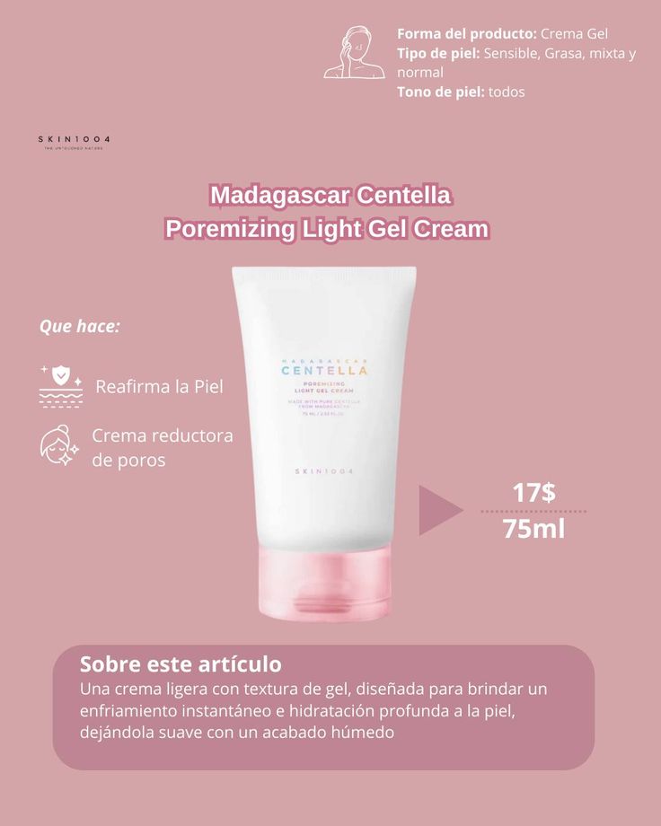 SKIN1004 Centella Poremizing Light Gel Cream