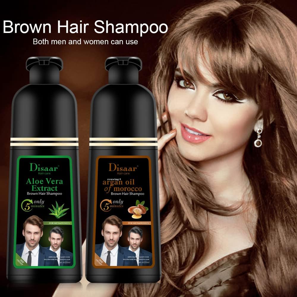 Disaar Beauty Aloe Vera Extract Brown Hair Care Shampoo (400 Ml)