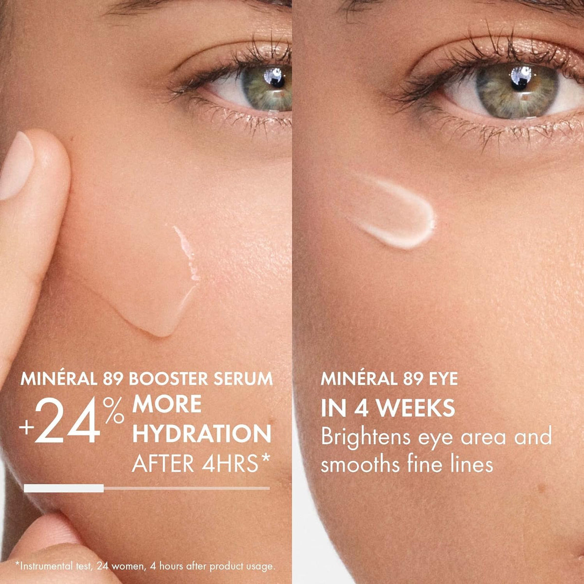 Vichy Mineral 89 Fortifying & Hydrating Daily Skin Booster | Pure Hyaluronic Acid Serum For Face | Plumps & Hydrates | Repairs Skin Barrier| Lightweight Moisturizing Gel | Fragrance Free & Oil-Free