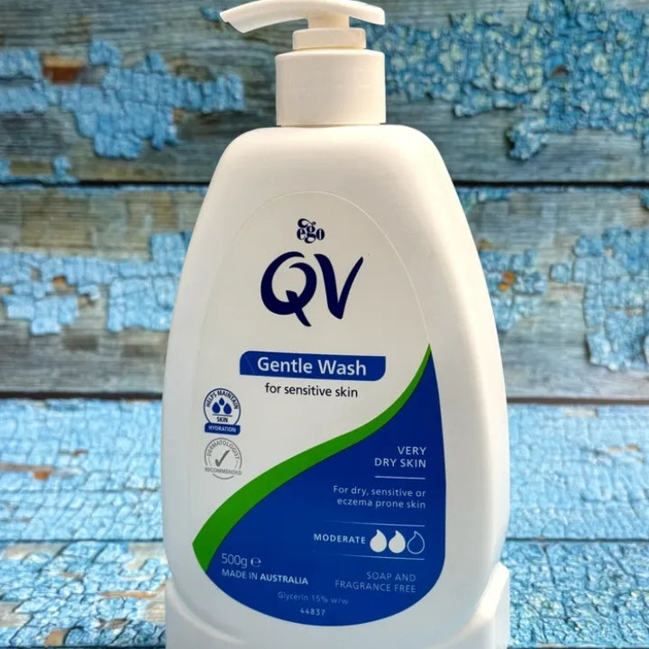 QV Gentle Wash for sensitive skin.
