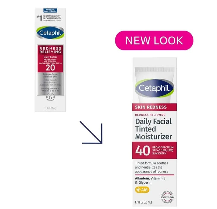 Cetaphil Redness Relieving Daily Facial Tinted Moisturizer SPF 40