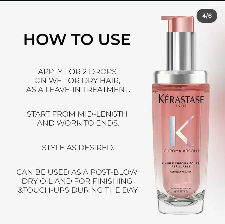 Kérastase Chroma Absolu L'Huile Chroma Éclat Refillable Hair Oil