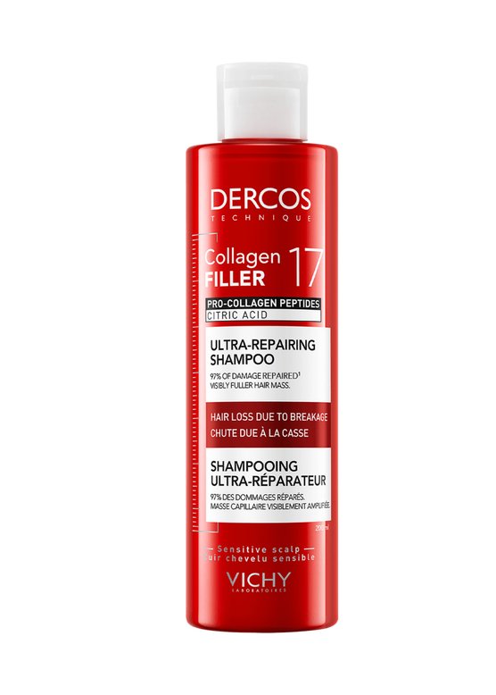 Vichy Dercos Technique Collagen Filler 17 Ultra-Repairing Shampoo