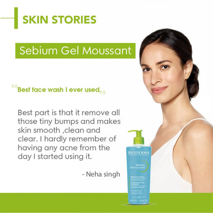 Bioderma Sebium Purifying Foaming Gel Blue 500ml