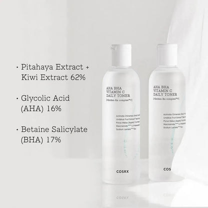 COSRX AHA/BHA Clarifying Treatment Toner, 5.07 fl.oz / 150ml | Exfoliating Facial Spray | Korean Skin Care, Hydrating, Mild Exfoliation, Vegan, Animal Testing Free, Paraben Free
