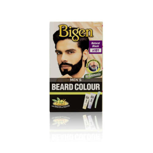 Bigen Men's Beard Color - Natural Black 101 - FashionAndBeautys