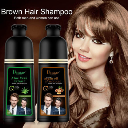 Disaar Beauty Aloe Vera Extract Brown Hair Care Shampoo (400 Ml)
