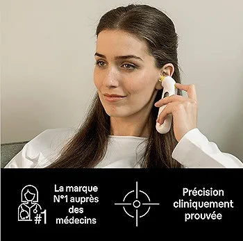 Woman using a smartphone with a white background

