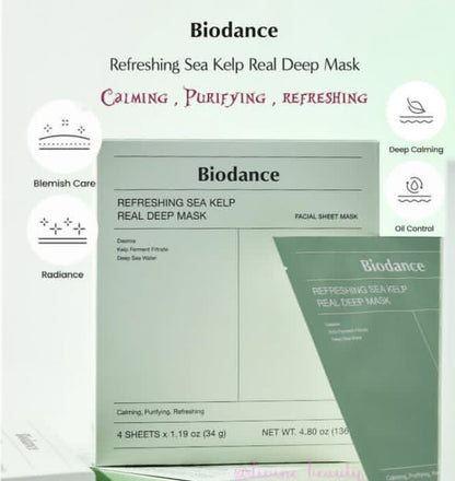 Biodance Refreshing Sea Kelp Real Deep Mask
