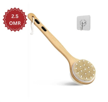 Tukuos Dual-Sided Long Handle Shower Brush