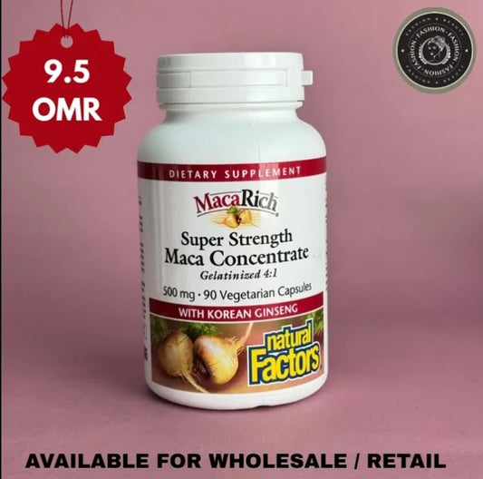 Natural Factors Organic MacaRich Super Strength Maca Concentrate