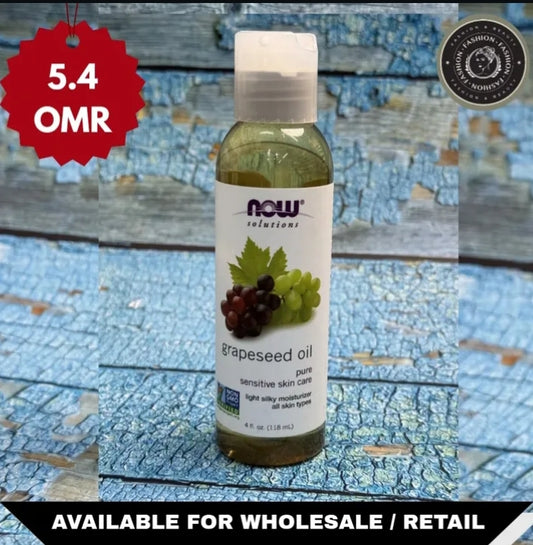 NOW Solutions 100% Pure Grapeseed Oil