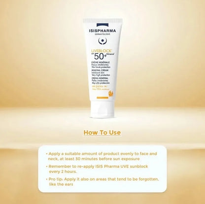 Isispharma Uveblock SPF 50+ Mineral Cream