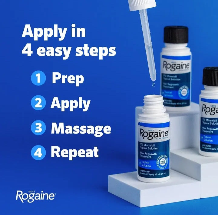 Men's Rogaine Extra Strength 5% Minoxidil Topical Solution