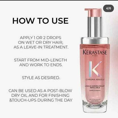 Kérastase Chroma Absolu L'Huile Chroma Éclat Refillable Hair Oil