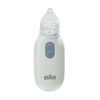 Braun baby bottle on a white background

