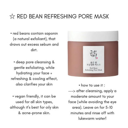 Red Bean Refreshing Pore Mask