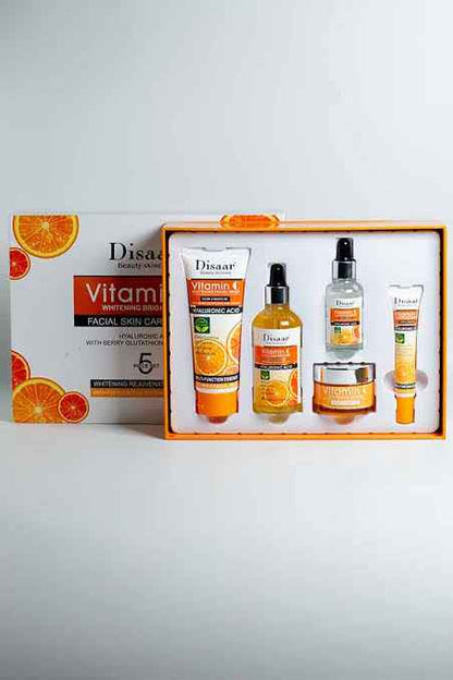 Disaar Vitamin C Whitening Brightening Facial Skin Care 5-Piece Set